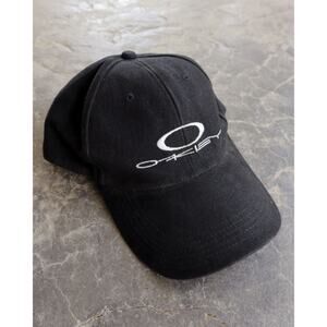 Vintage Oakley Software Y2K 90s O Matter Snapback Script Hat